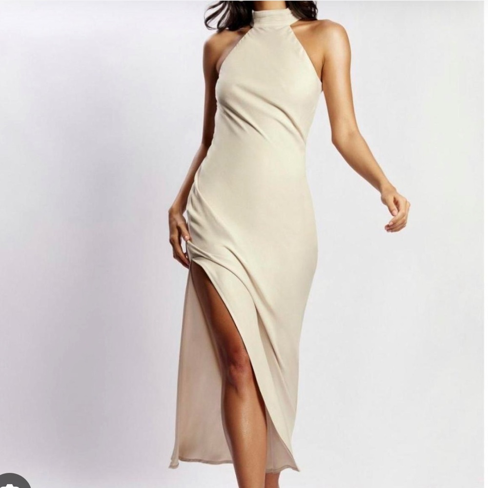 Meshki Cream Maxi Skirt